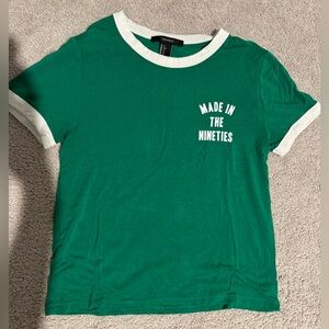 Forever 21 green baby tee